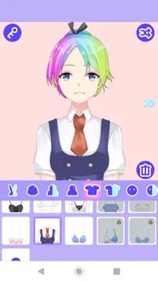 Cute Avatar Factory Pastel Avatar Dress Up android App screenshot 1