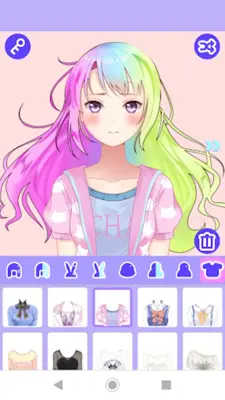 Cute Avatar Factory Pastel Avatar Dress Up android App screenshot 7